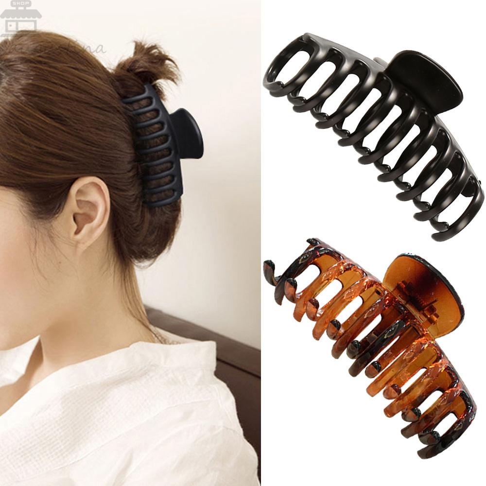 Agustina Hair Claw Fashion Korea Mandi Jepit Aksesoris Rambut Disk Hair Warna Solid Grab Clips