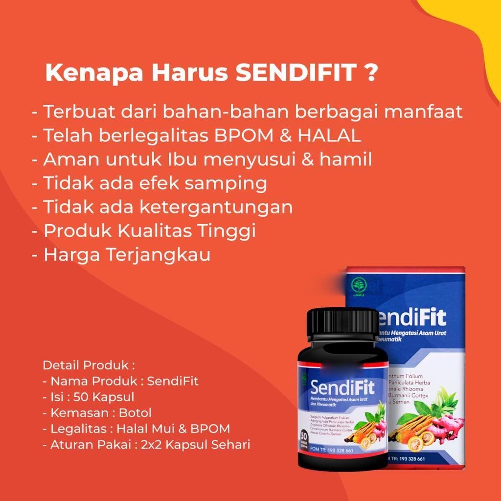 Sendifit Original Obat Herbal Asam Urat Rematik Nyeri Sendi Sakit Pinggang Dan Punggung Saraf Kejepit Patah Tulang Encok Kesemutan ORIGINAL