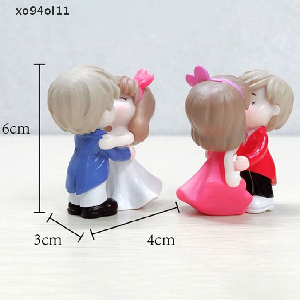 Xo Ornamen Pasangan Sweety Lovers Baru Figure Pasangan Mini Untuk Patung Peri Taman OL