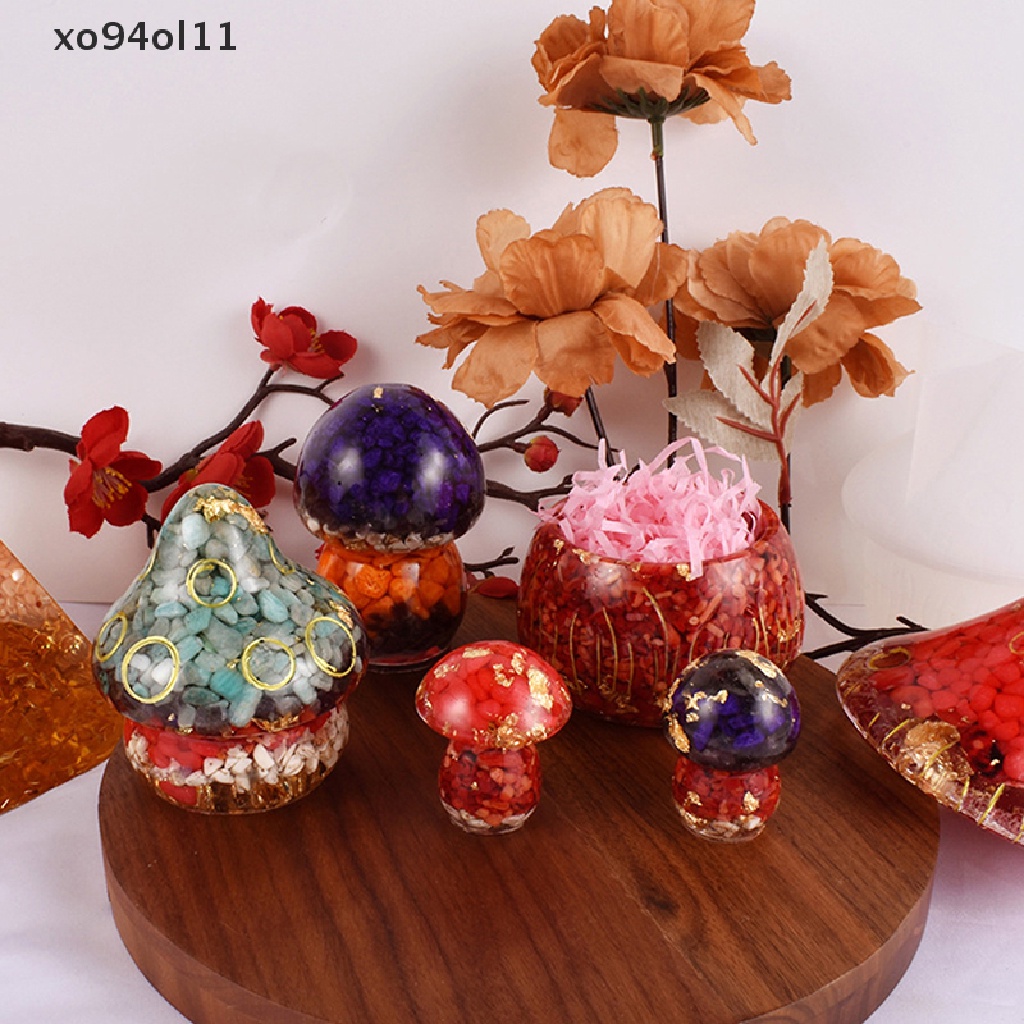 Xo Wadah Kotak Penyimpanan Jamur Cetakan Silikon Ornamen Toples Epoxy Resin Mould OL