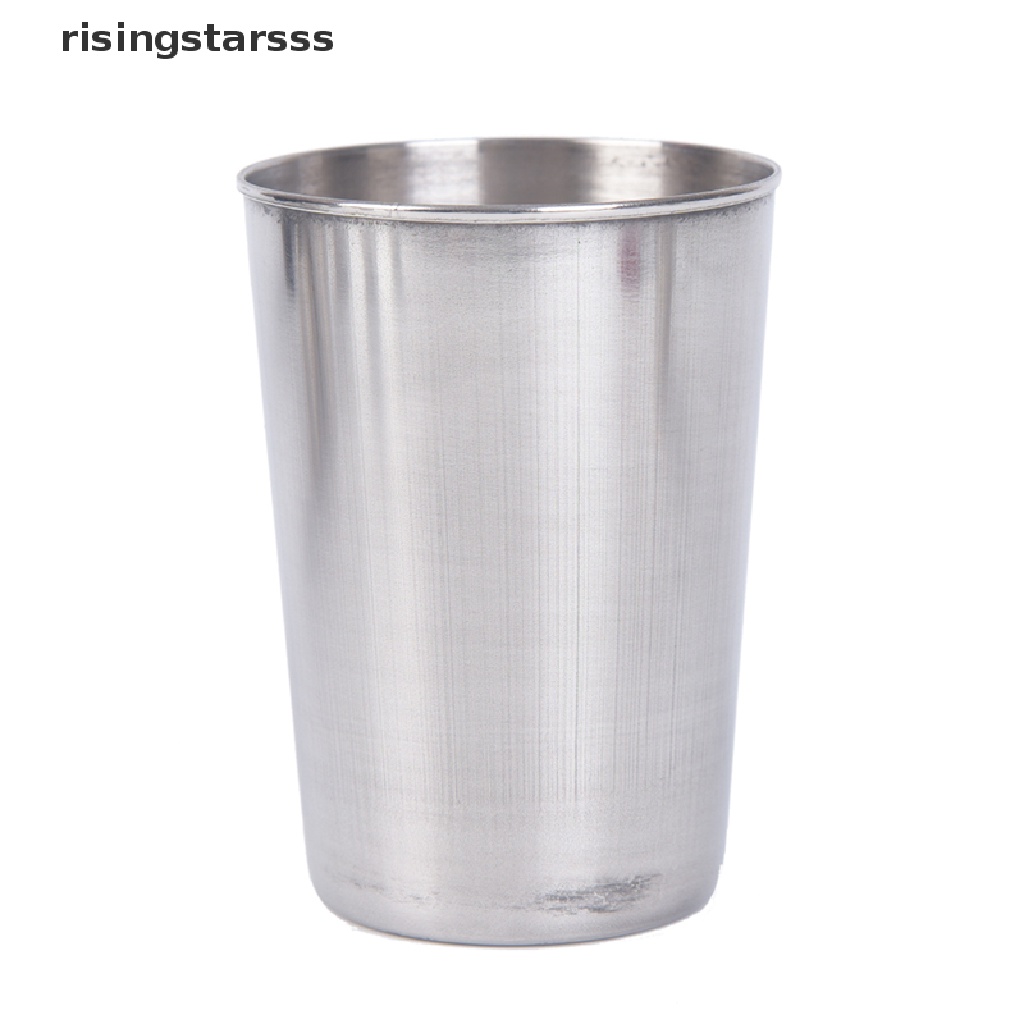 Rsid Span-new 4pcs Stainless Steel Cover Mug Camping Cangkir Minum Kopi Teh Bir Dengan Case Jelly