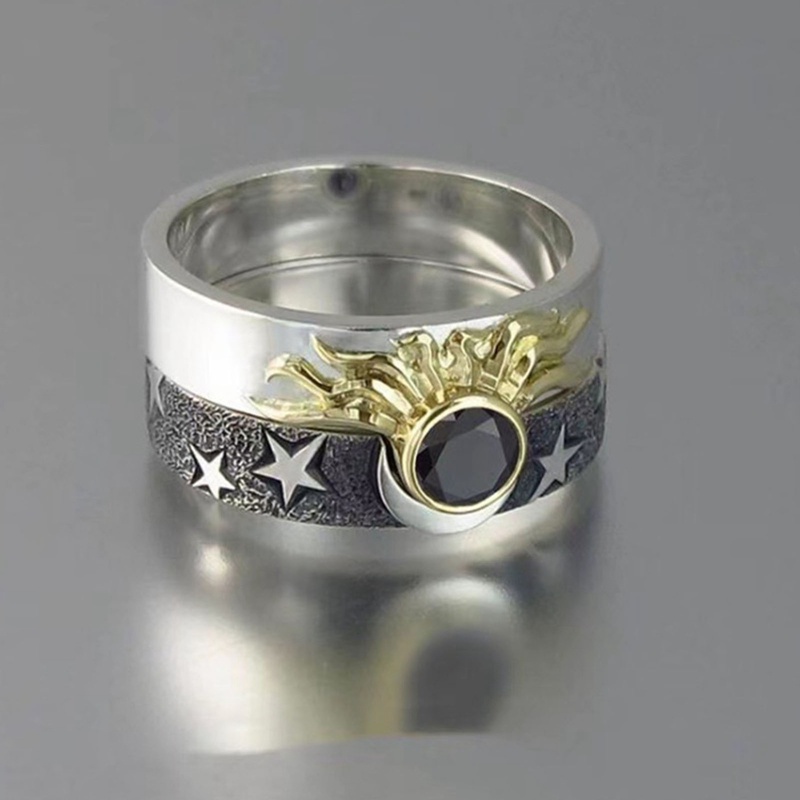Tren Cinta Unik Tipe Hati Double Layer Pria Dan Wanita Universal Alloy Ring Cincin Couple