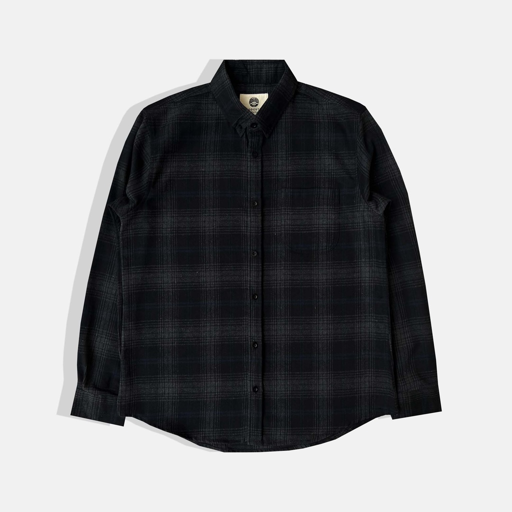 Kemeja Flanel Pria WOODCUTTER Dark Johnson Flannel Shirt Lengan Panjang