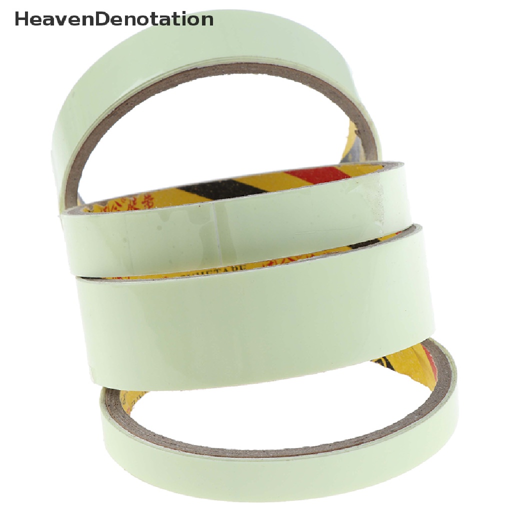 [HeavenDenotation] 1m Luminous Tape Night Vision Glow In Dark Selotip Peringatan Perekat Diri Keamanan Rumah HDV