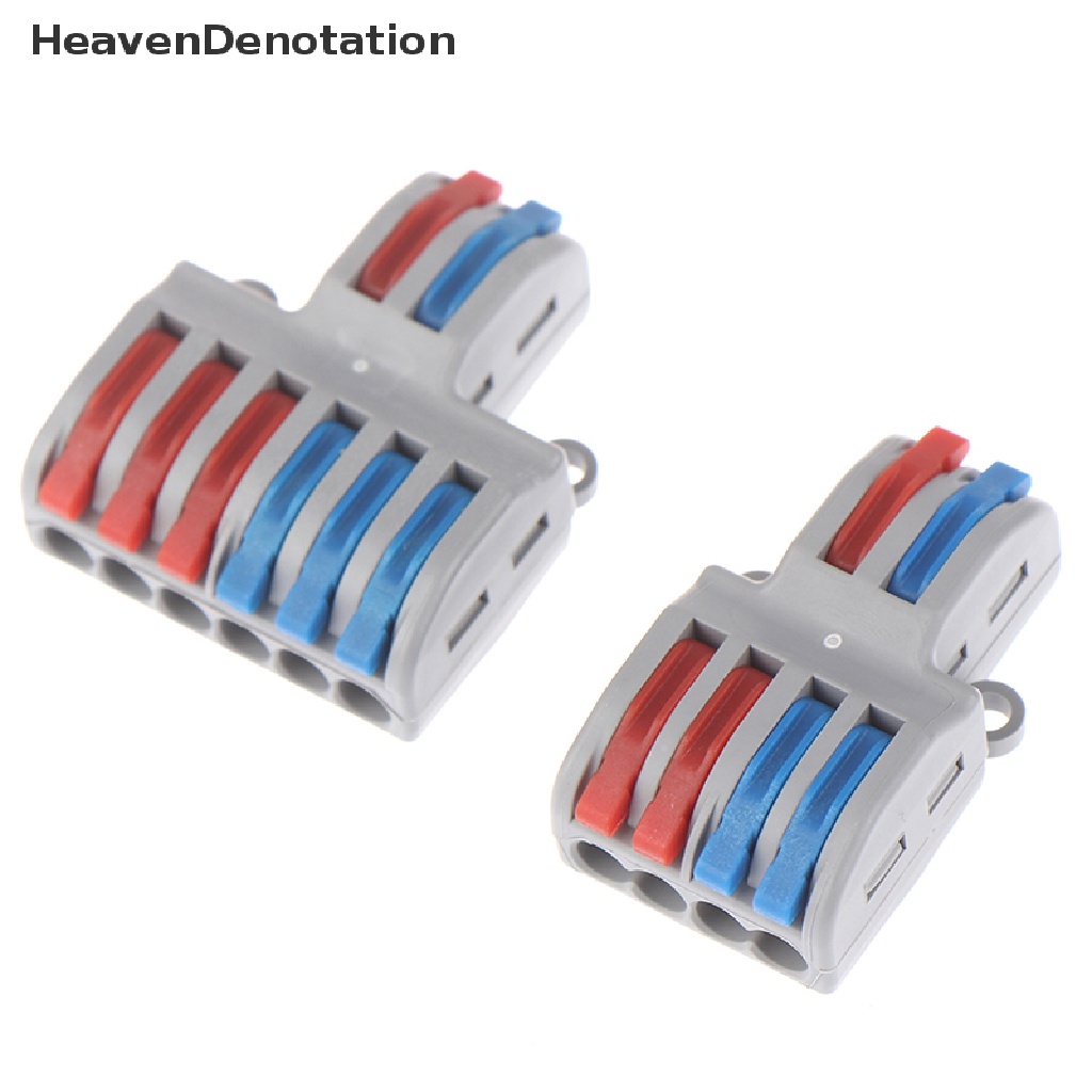 [HeavenDenotation] Spring Lever Terminal Block Konektor Kawat Kabel Listrik PCT-222 SPL-62 SPL kq HDV