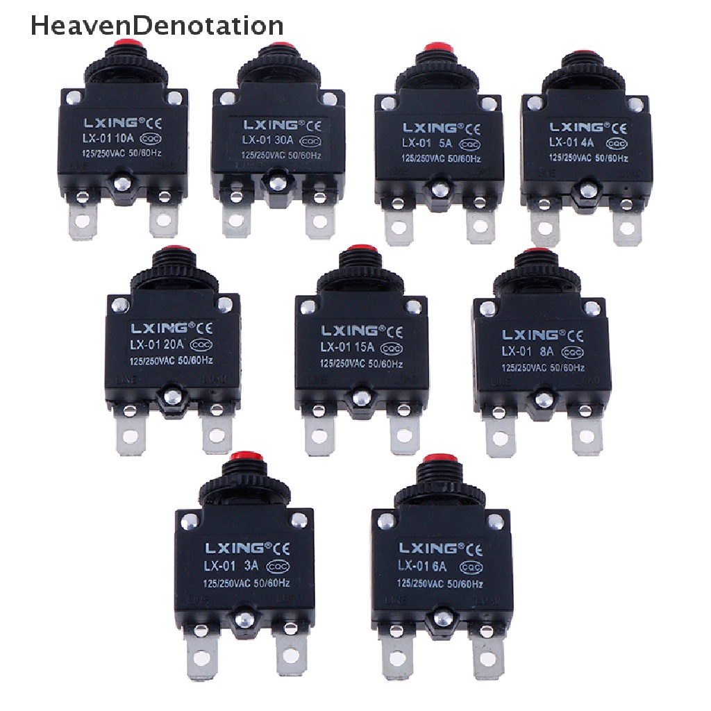 [HeavenDenotation] Pemutus Arus Overload Protector Switch Fuse 3A 4A 5A 6A 8A 10A 15A 20A 30A HDV