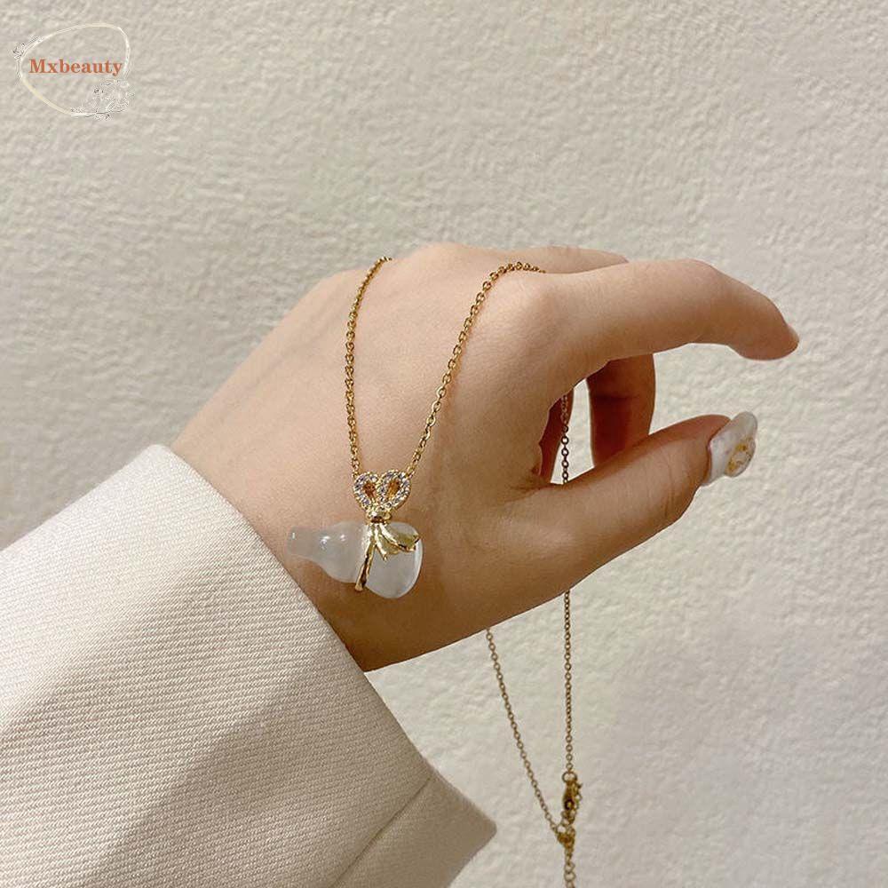 Mxbeauty Kalung Emas Kepribadian Indah Wanita Kalung Gaya Etnik Perhiasan Jewelry Hadiah Temperamen Kalung Perempuan