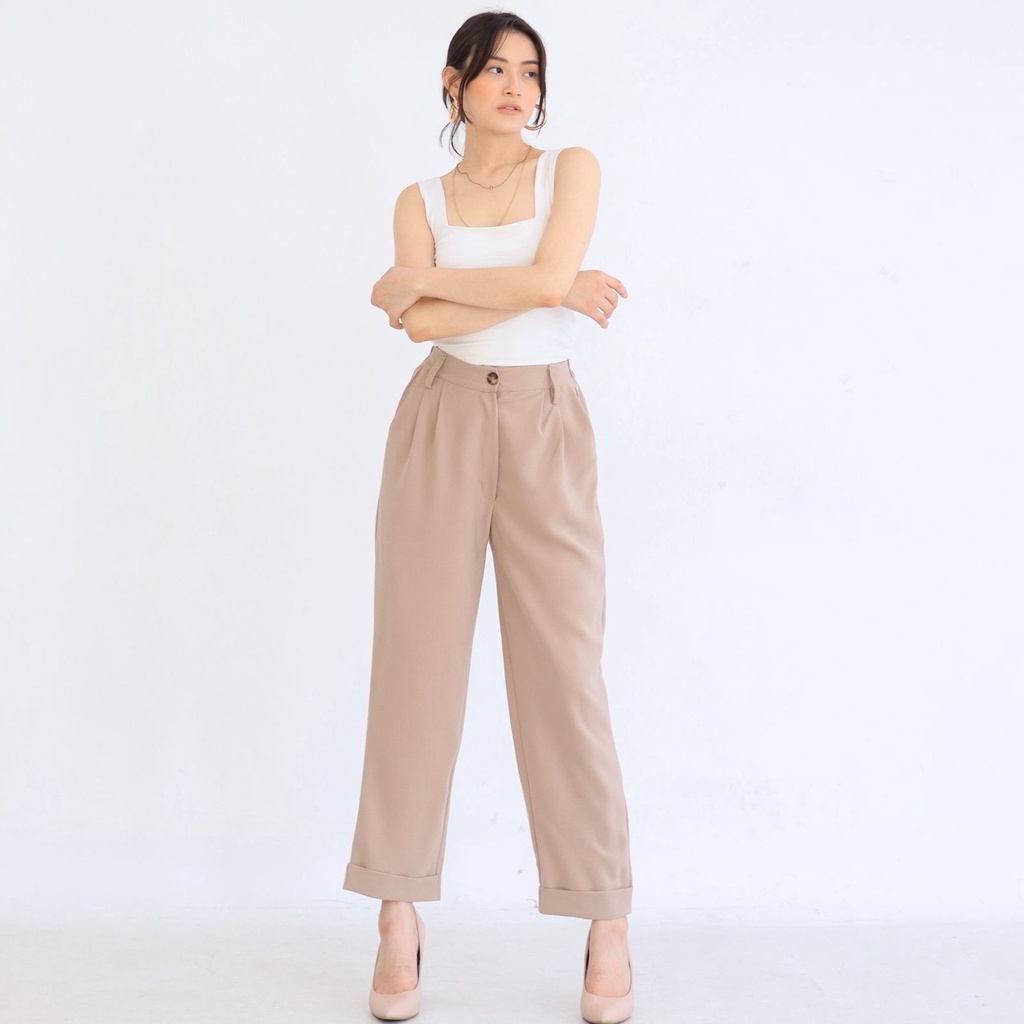 BEFAST - ZRX OOTD WANITA CELANA SELEN / CELANA KULOT KIRA / Celana Kantor Wanita Terbaru / Pakaian Casual Wanita / Fashion Kekinian Remaja ABG Trendy / Outfit Wanita Modis Terlaris