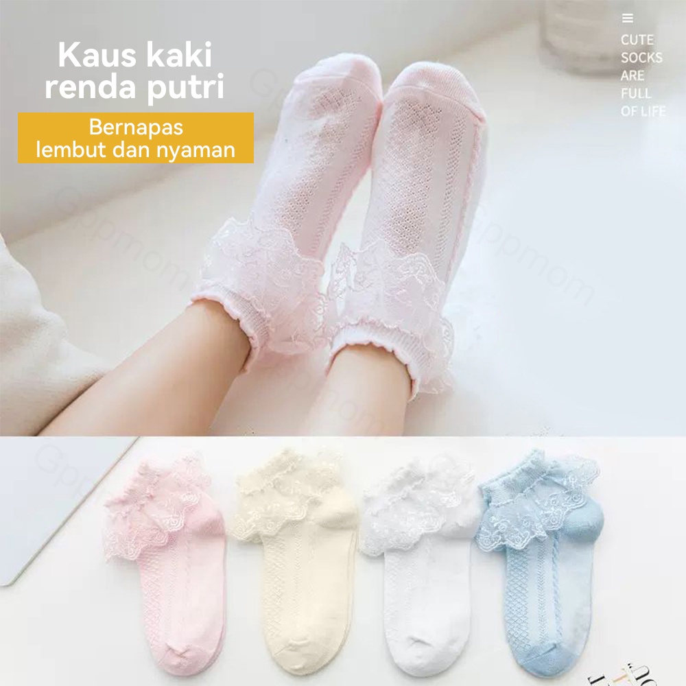 Lakhu Kaos Kaki Renda Pesta Anak Kaos Kaki Anak Perempuan Motif Renda Kids Girl Socks