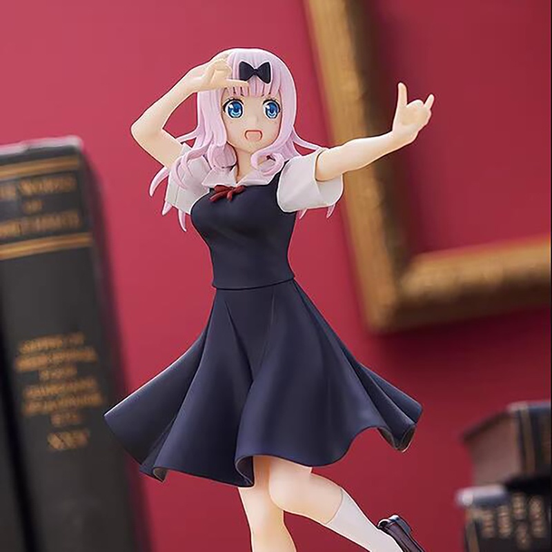 Anime Figure Kaguya-Sama Love Is War Shinomiya Kaguya Fujiwara Chika Action Figure Mainan Model Koleksi Untuk Anak