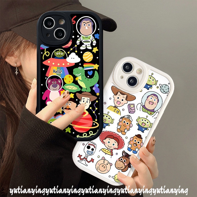 Cute Cartoon Sticker Casing Infinix Hot 11 10s 9 10T 11s 10 Play Smart 6 5 Hot 10T 11 11s 10 Lite 10s Toy Infinix Note 8 Story Tpu Silicon Soft Phone Cover