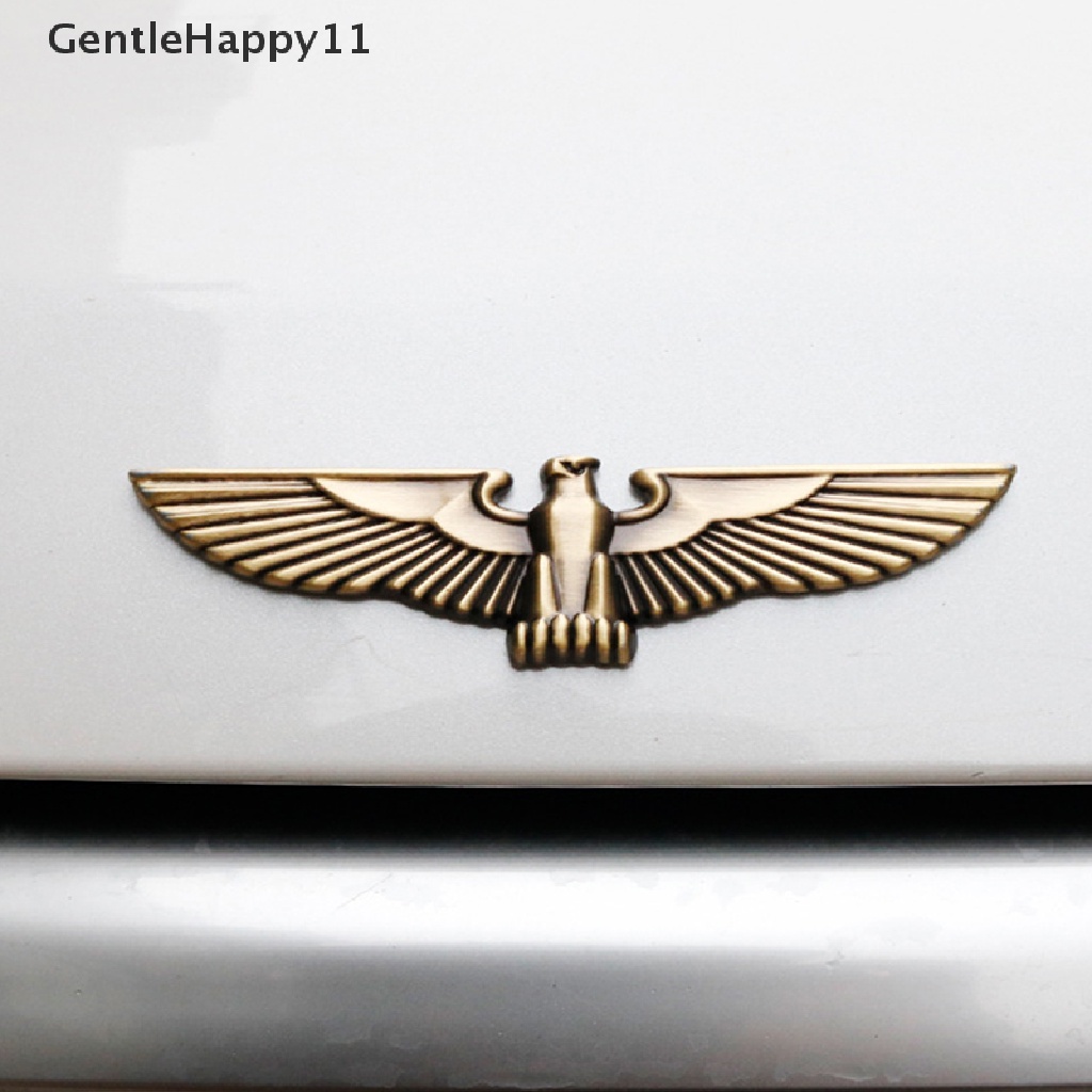 Gentlehappy Universal 3D Stiker Mobil Metal Eagle Badge Dekorasi Cars Body Side Mark id