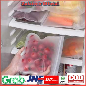 Amil Kantong Plastik Organizer Makanan Silicone Food Bag Ziplock - 7RHXO6TP