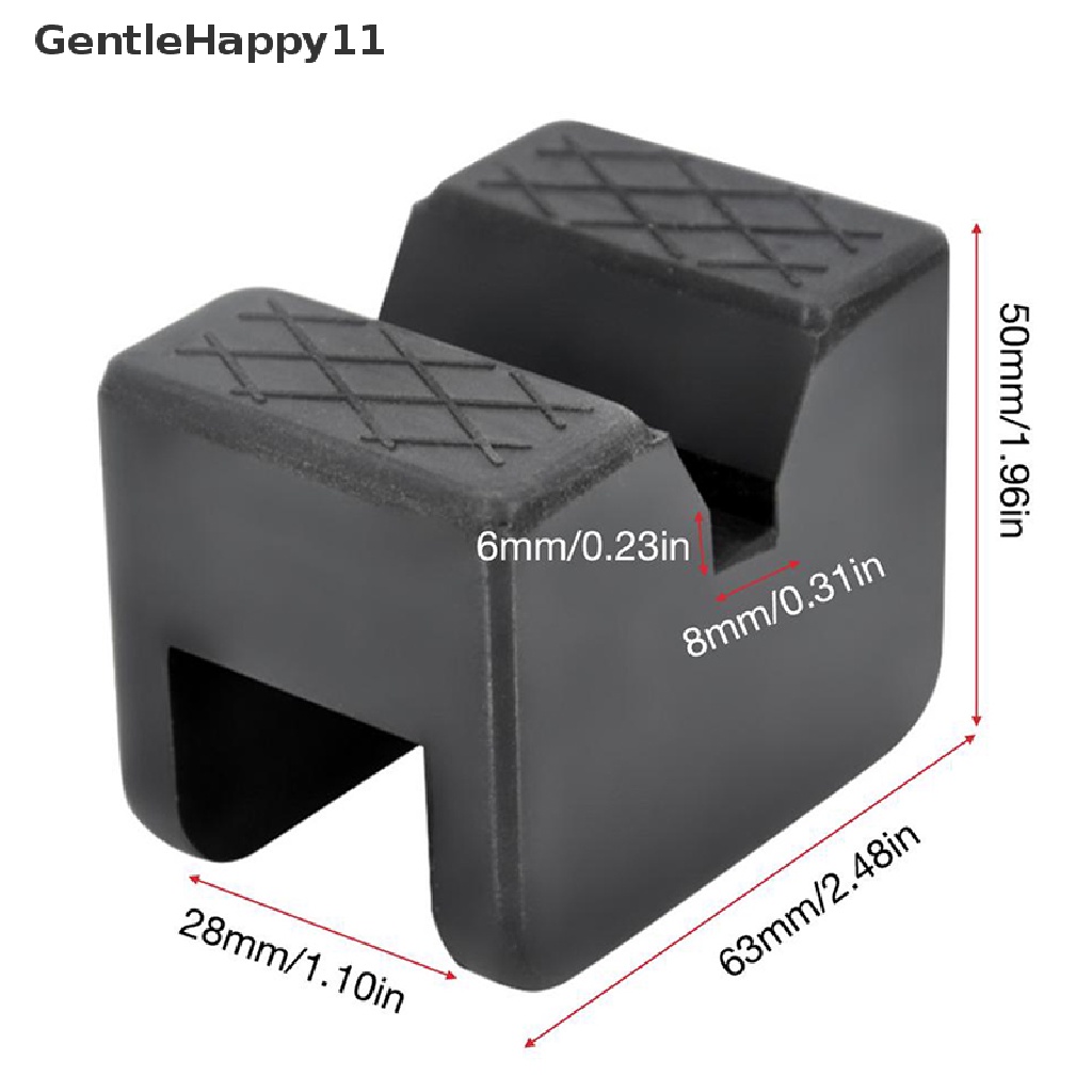 Gentlehappy Slotted Lift Jack Stand Rubber Pads Adaptor Lantai Frame Rail Pinch Lifg id