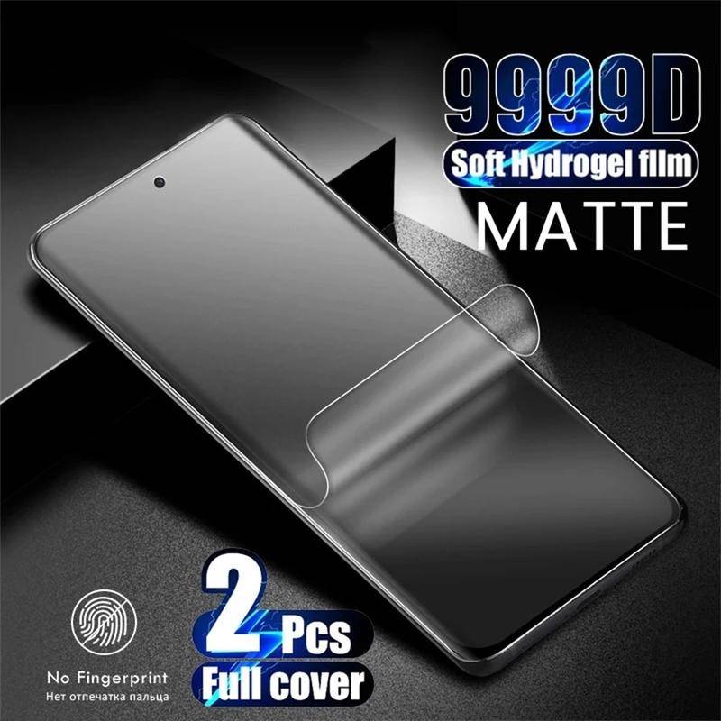 2pcs Film Hydrogel Matte Lembut Melengkung Untuk Honor80 70 20 9X Pro Plus 80 GT SE X30 X7 X8 X8A X9 8X 9A Pelindung Layar Untuk Honor Magic3 4 Pro X9 20 10 Lite Bukan Kaca