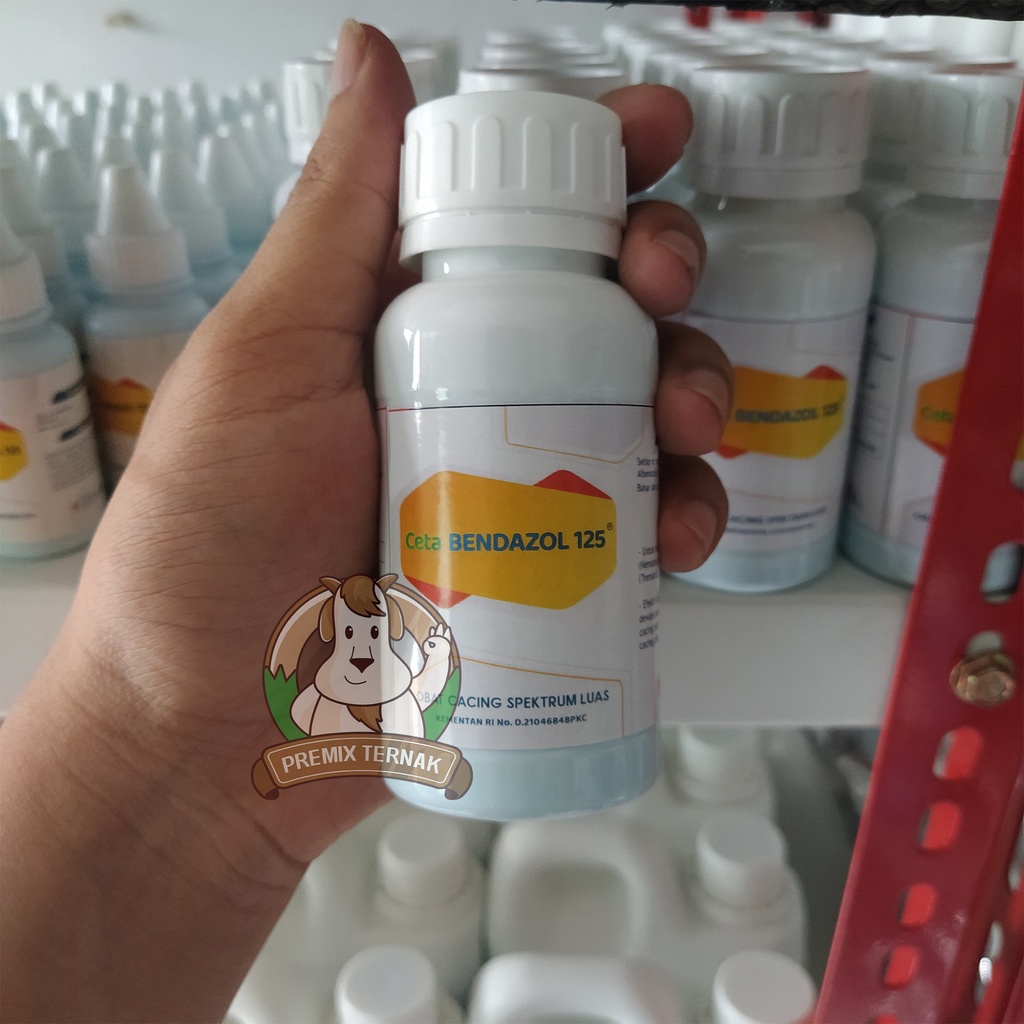 Obat Cacing Sapi Kambing Ampuh &amp; Terbukti I CETA BENDAZOL 125 30ml, 100ml, 1Liter - Obat Cacing Hewan Sapi Kambing Domba Babi Ayam