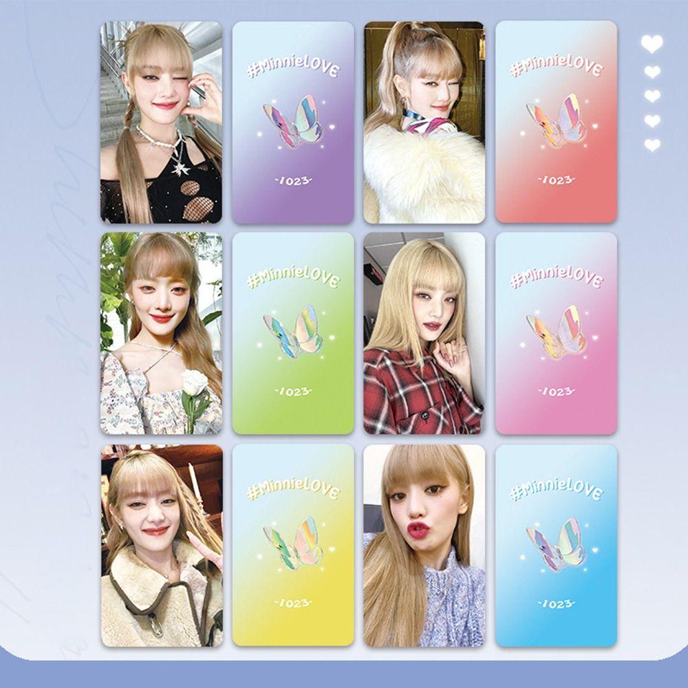 [Elegan] (G) I-dle Postcards MIYEON MINNIE Asrama Cetak Foto Idol Album HD Kartu Grup Cewek