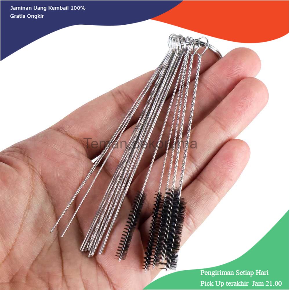 TD - RTG AGS Sikat Brush Pembersih Karburator Cleaning Needles Tools 15 PCS - CS8