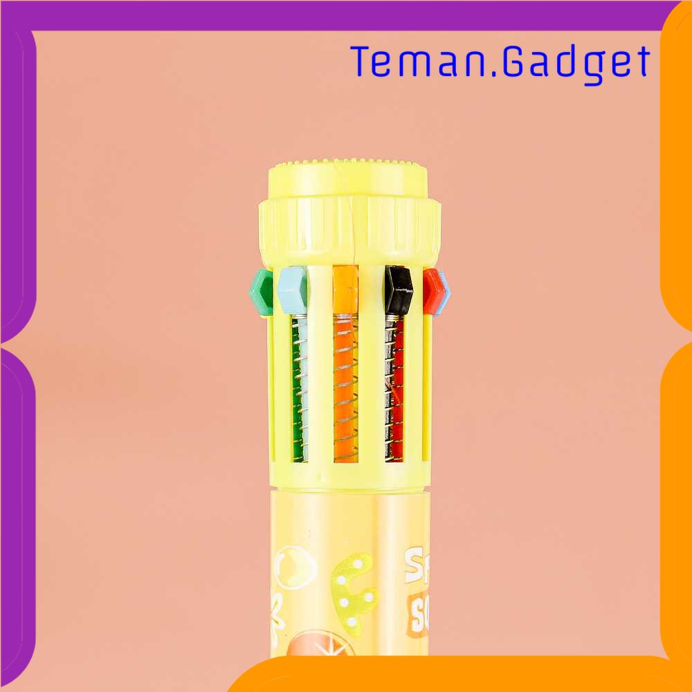 TG - ATK Pena Ballpoint Multi Warna 10 Color Pen 1 PCS - SM-10