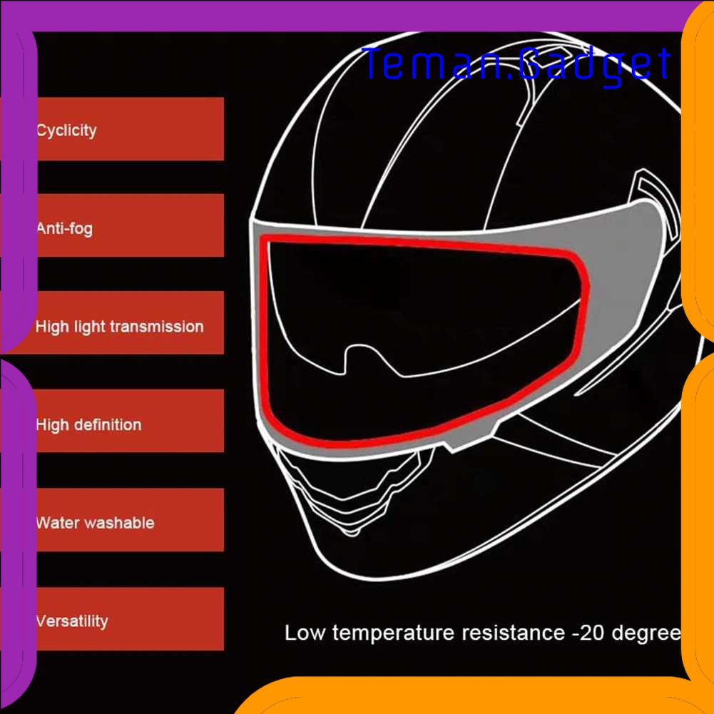 TG - OTO Careslong Pelindung Kaca Anti Embun Visor Helm Anti Fog 24.5x9cm - CA-25