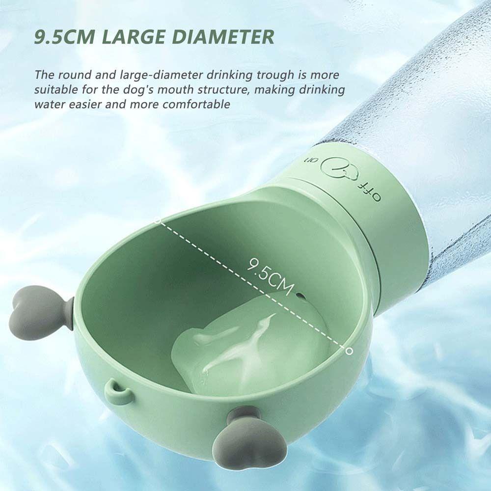 REBUY Rebuy Botol Air Anjing Portabel Mudah Dibersihkan Menemani Anjing Anjing Perjalanan Luar Ruangan Mudium Anjing Kecil Kucing Peminum Hewan Peliharaan