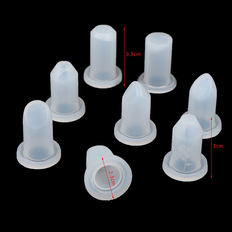 Ggg 6jenis Cetakan Bibir Silikon DIY Lip Balm Kosmetik Tempat Cetakan Craft Tool ID