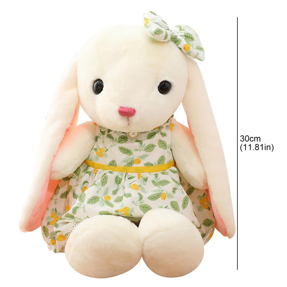 Timekey 1PC 30cm Cute Couple Rabbit Plush Toy Rabbits Stuffed Toys Mainan Ulang Tahun Pernikahan Untuk Anak Kids P6T7