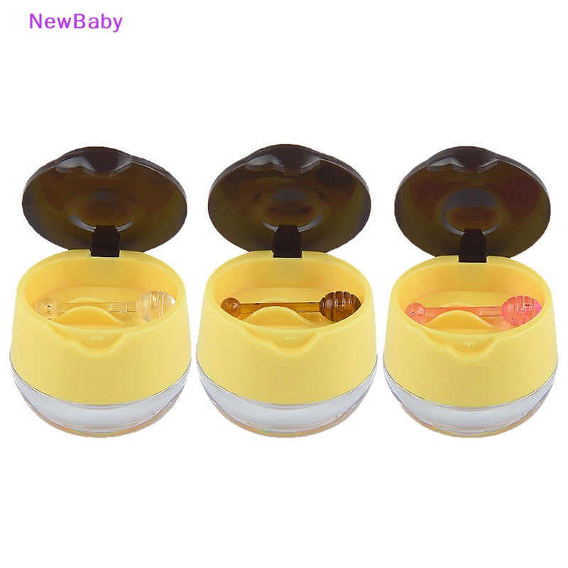 Newbaby 1Pc 6g Botol Film Bibir Kosong Kotak Film Bibir Dengan Sendok Lip Balm Empty Bottng ID