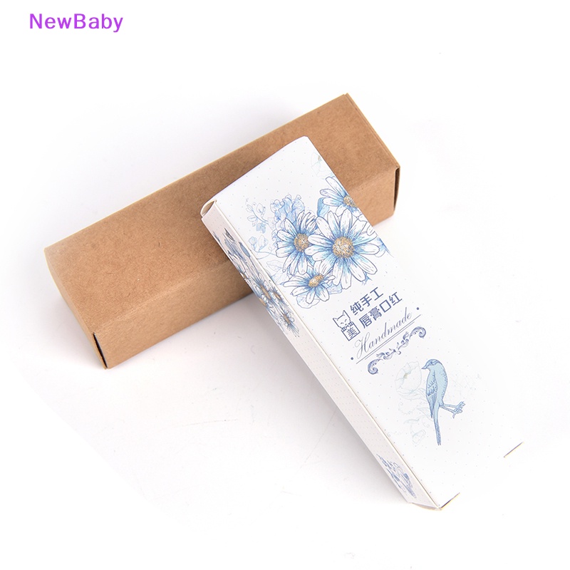 Newbaby 10Pcs Tabung Lip Balm Kosong Kemasan Karton Box Lip Tube DIY Paper Case Box ID