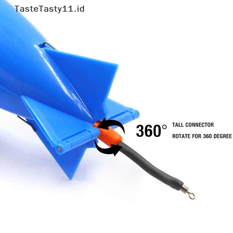 Tastetasty Carp Fishing Rocket Besar Kecil Floag Lure Tempat Umpan Roket Pelet.