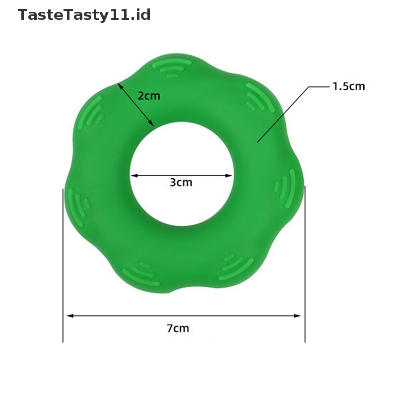 Tastetasty Kekuatan Rehabilitasi Stress Ring Ball Silicone Hand Gripping Carpal Expander.