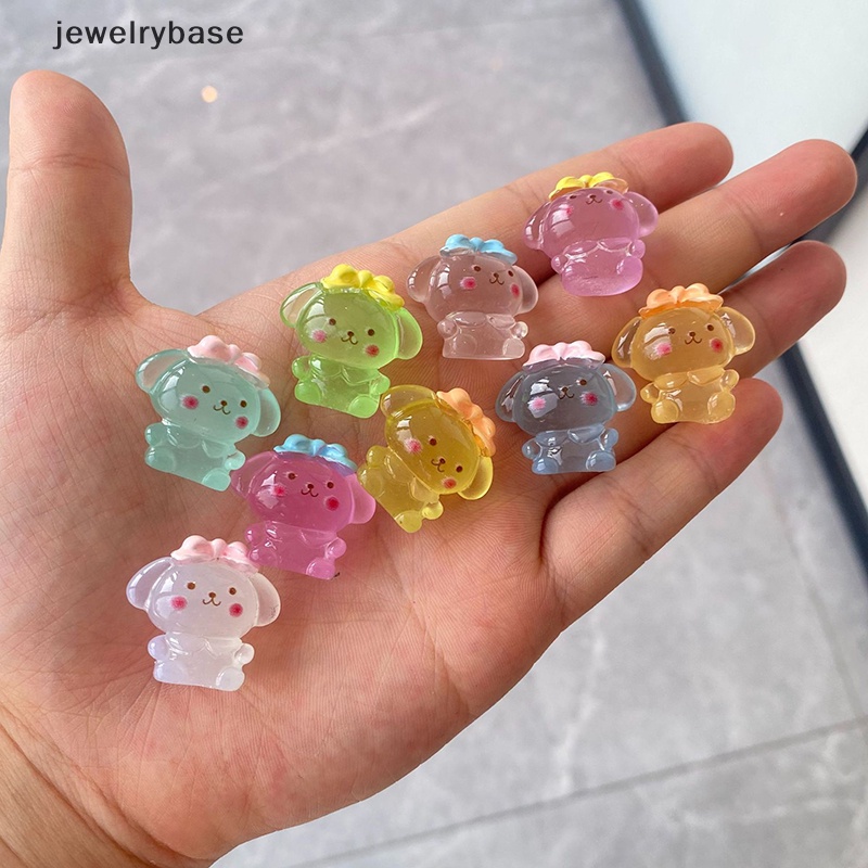[jewelrybase] 1pc Bercahaya Kartun Kelinci Microlandscape Sukulen DIY Hias Butik