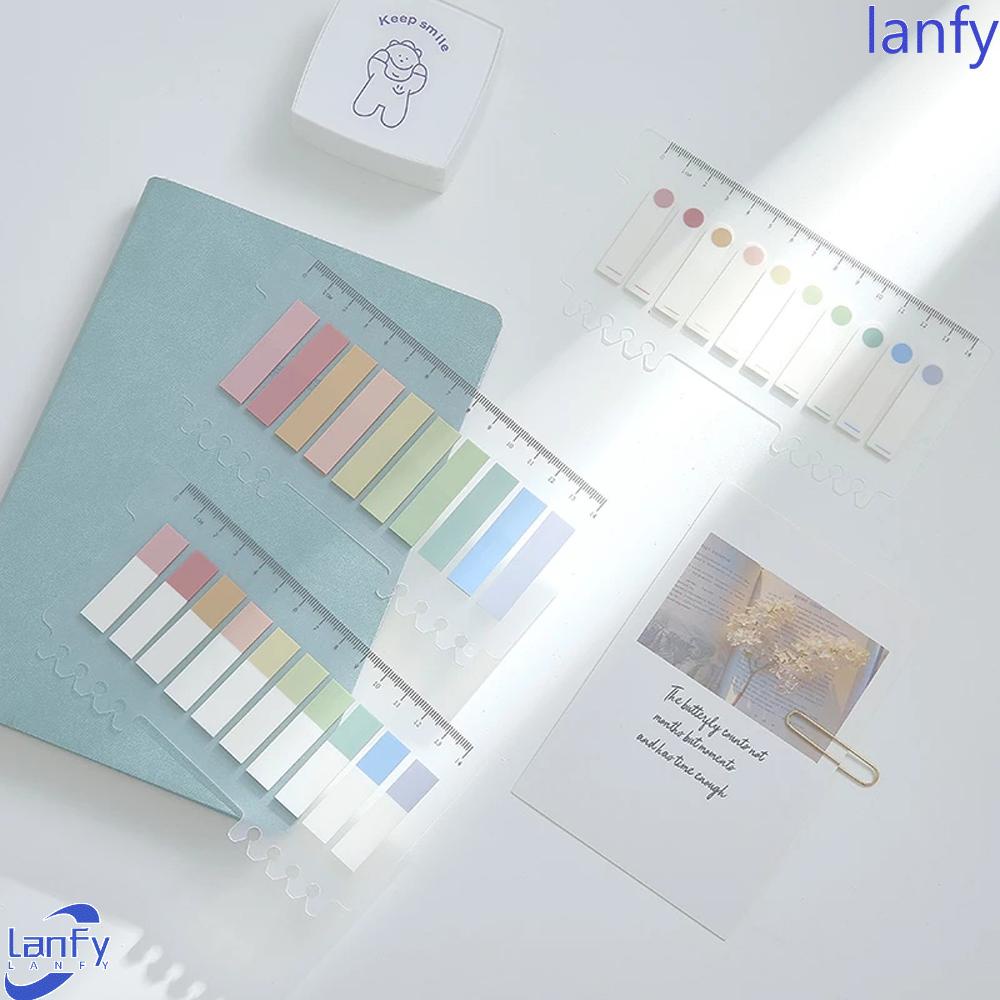 Lanfy Memo Pad Perlengkapan Kantor 200lembar Stiker Planner Nota Lengket Loose-leaf Bookmark Stiker Index