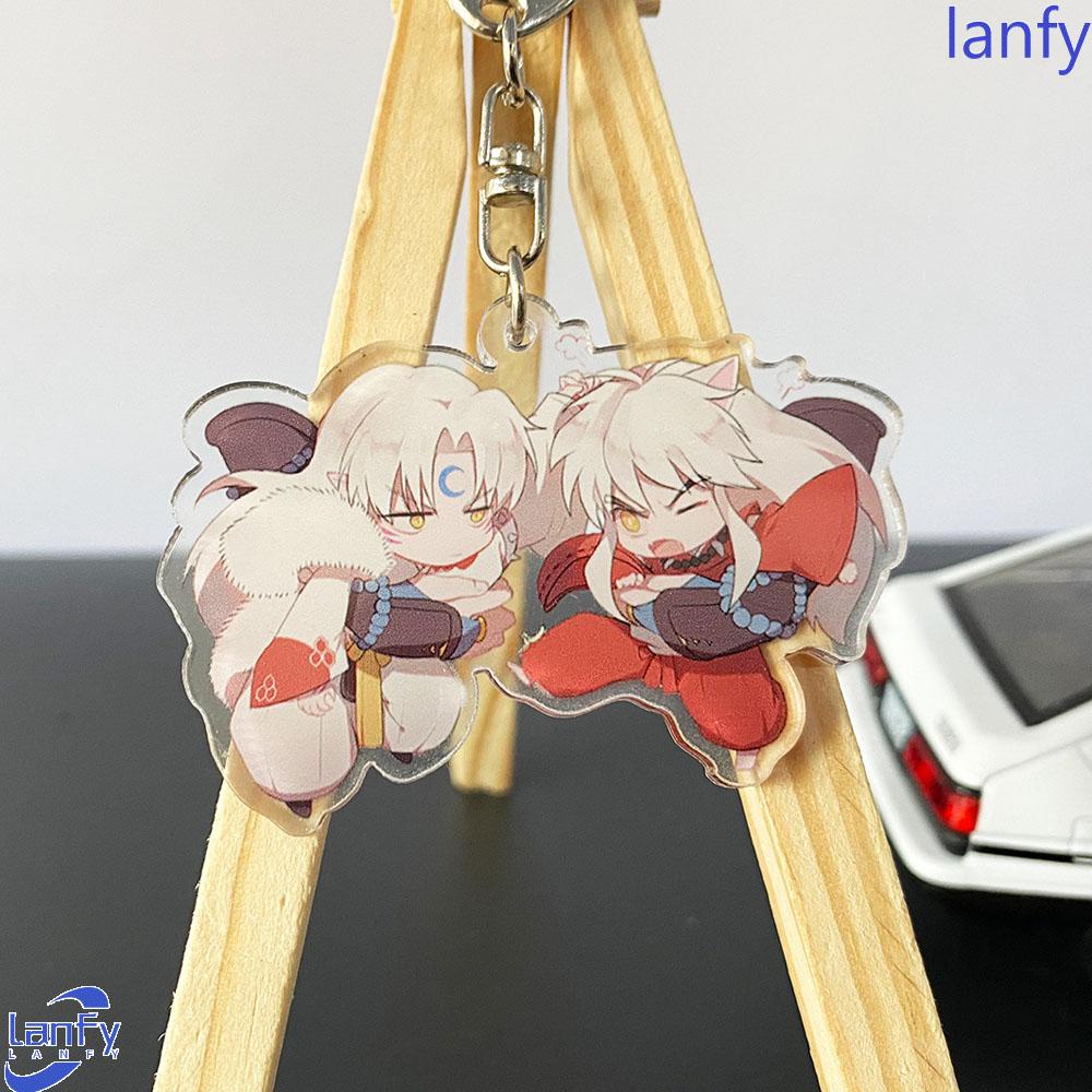 Lanfy Gantungan Kunci Bentuk Anime Inuyasha Bahan Akrilik