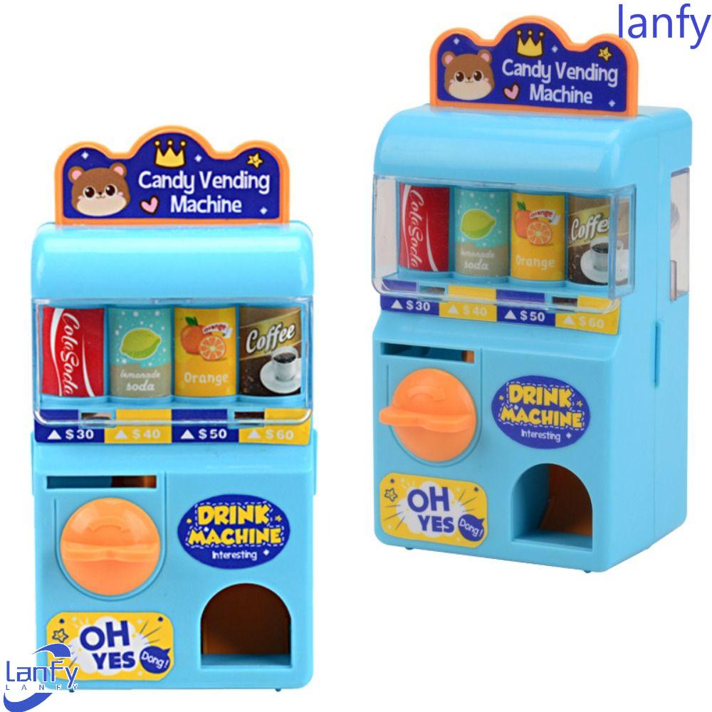 Lanfy Simulasi Vending|Lucu Anak Hadiah Simulasi Mainan Desktop Ornamen Permainan Puzzle Sembako Mainan Togel Masa Kecil