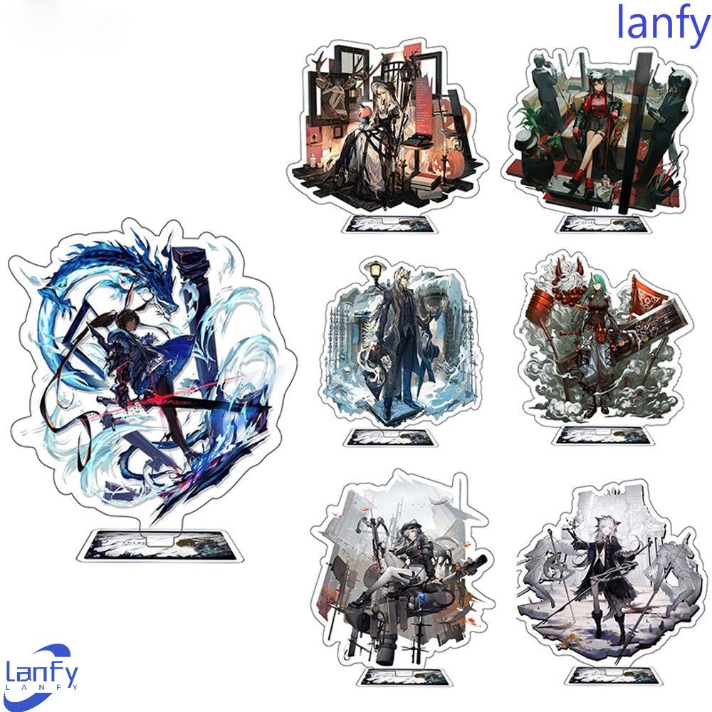 Lanfy Plat Model Akrilik Karakter Anime Hadiah Anak Standing Sign Figure Model Desktop Decor Ornamen Tokoh Anime