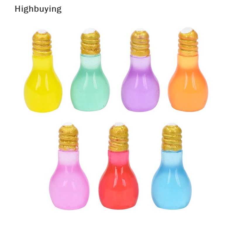 Hbid 5pcs DIY Fluorescence Small Light Bulb Resin Aksesoris Untuk Crafg Bahan Perhiasan Ch Supply Seni Dekorasi Glory