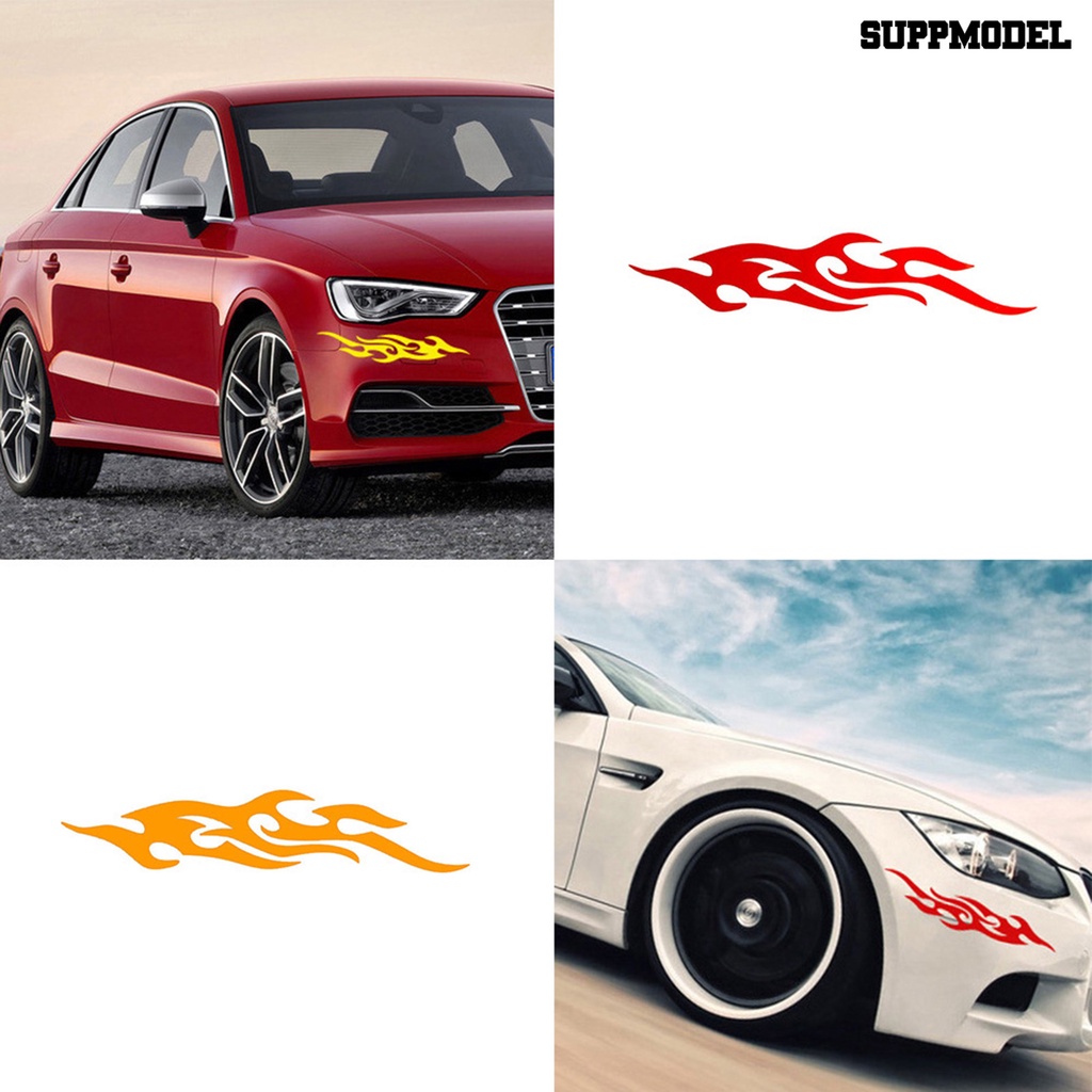 [SM Auto] Stiker Removable Self-adhesive PET Bahan Reflektif Desain Nyala Stiker Mobil Untuk Mobil