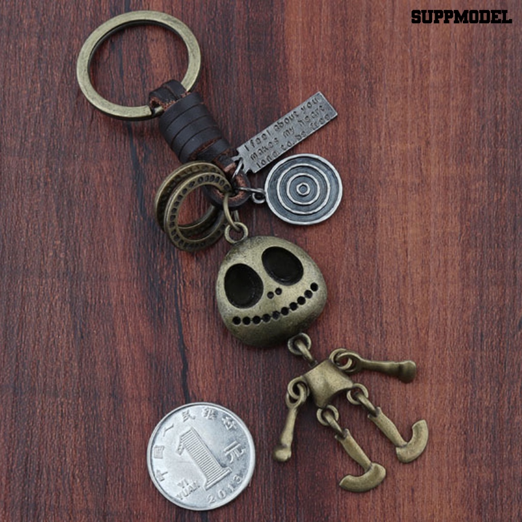 [SM Auto] Liontin Kunci Gaya Retro Miniatur Tengkorak Hias Mini Keychain Pendant Aksesoris Untuk Handbag