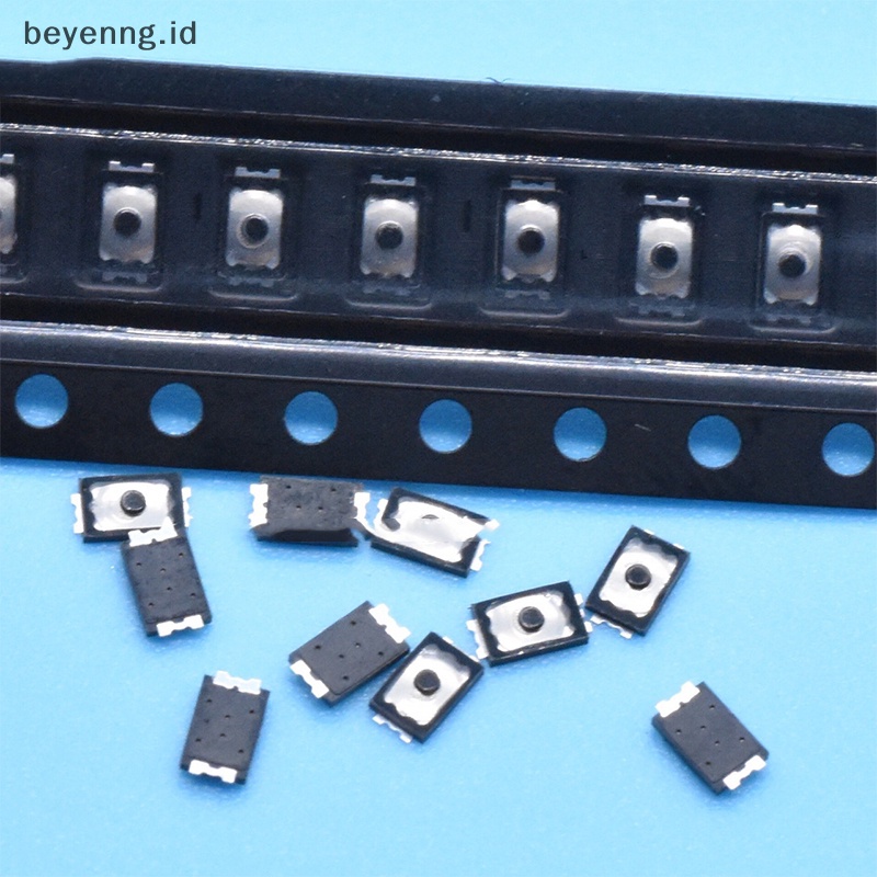 Beyen 50pcs 2x3x0.6 U Tactile Push Button Switch Tact 4pin Saklar Mikro SMD Mini Tipis Tipis Film Kunci Cahaya Saklar Sentuh ID