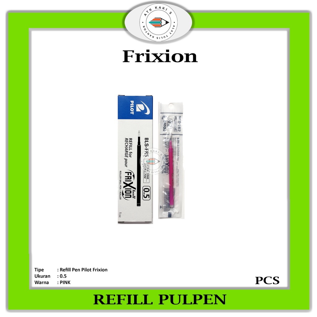 

PILOT - Refill Frixion 0,5 Warna Pink - Pcs