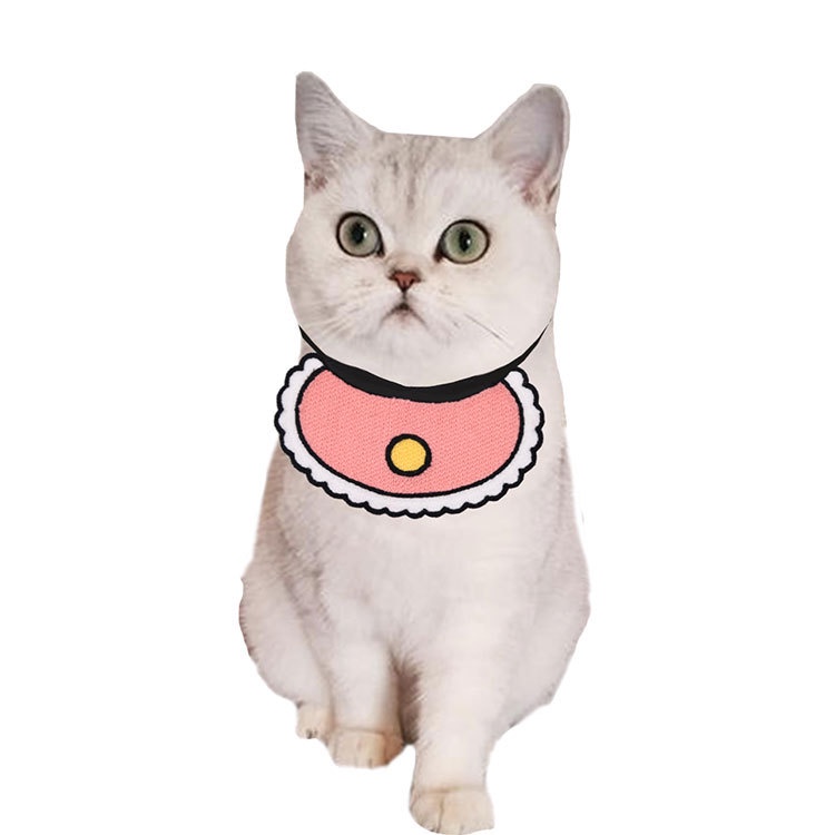 Pet Collar Bib / Slabber  Handuk Air Liur Untuk Anjing dan Kucing Stylish