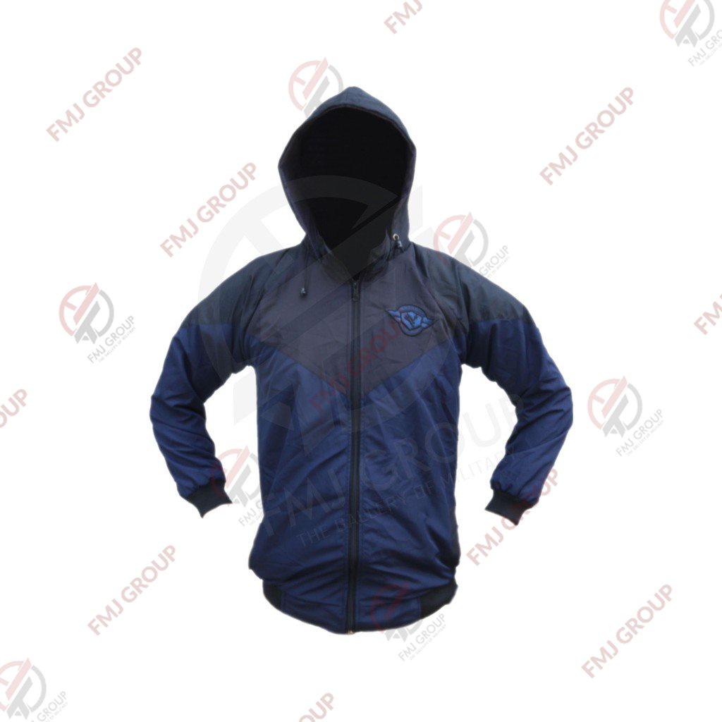 Cuci Gudang Jaket Hoodie Innohonk Bahan Despo Premium Warna Navy Kombinasi