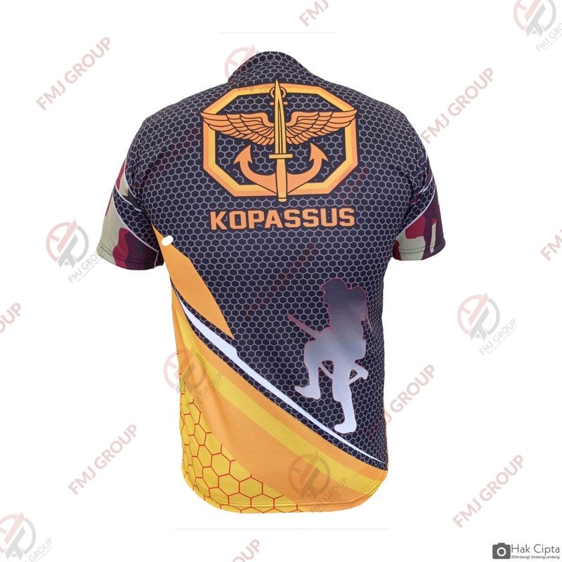 Kaos Dry Fit KOPASSUS / Kaos Jersey KOPASSUS Full Print - DryFit B1