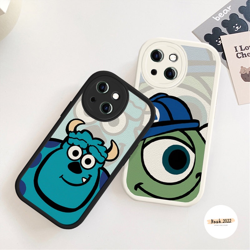 Casing Soft Phone Case Kompatibel Untuk IPhone 7Plus 8Plus XR 11 Pro Max12 14 13 Pro Max 7 8 6 6s Plus XS X Max SE Monster Lucu Universitas Shockproof TPU Kartun Disney Back Cover