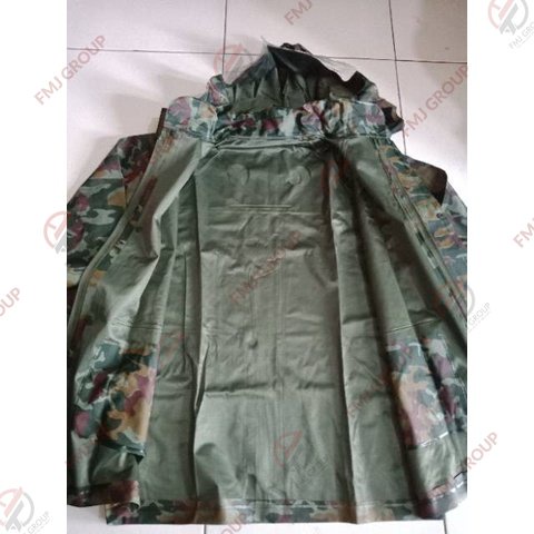 Jas hujan setelan / Setelan Jas hujan baju celana grc loreng army