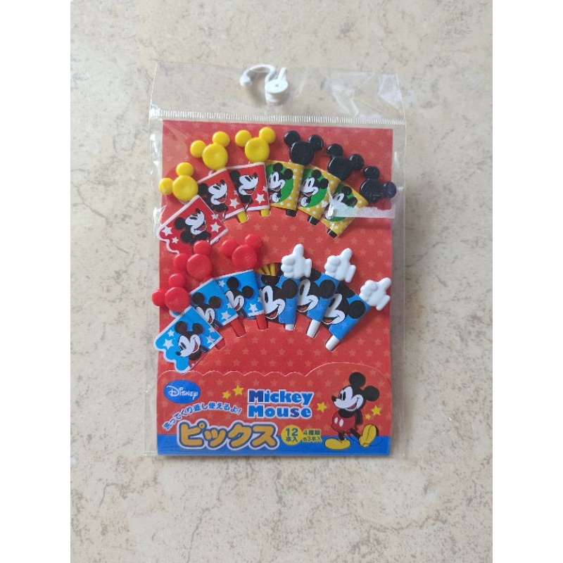 Food Picks Flag Bendera Mickey Mouse Disney Tusuk Bento Bendera