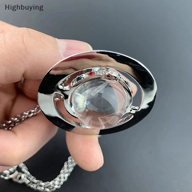 Hbid Planet Saturnus Kristal Orb Kalung Anting Stud Jewellery Wanita Perhiasan Hadiah Glory