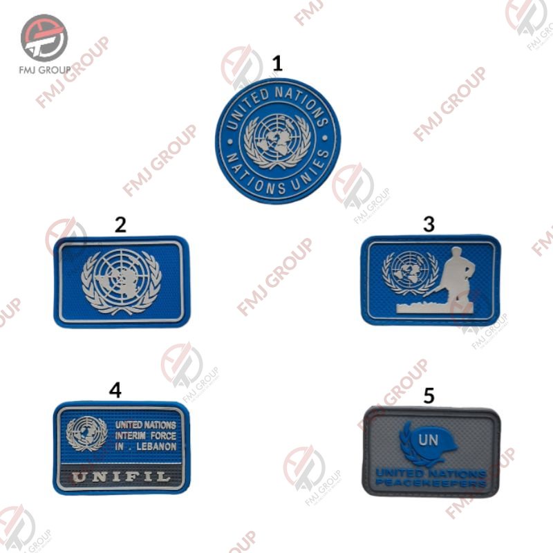 Patch Rubber Emblem Logo UN/Unifil/PBB Velcro