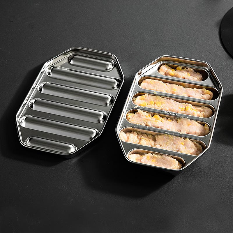 Cetakan Sosis DIY Stainless Steel Anti Karat Kotak Kue Sosis Tahan Lama